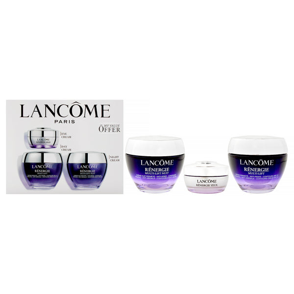Lancome Renergie Set by Lancome for Women - 3 Pc 1.7oz Firming Anti-Wrinkle Cream SPF15, 1.7oz Firming Anti-Wrinkle Night Cream, 0.5oz Lifting Filler Eye Cream