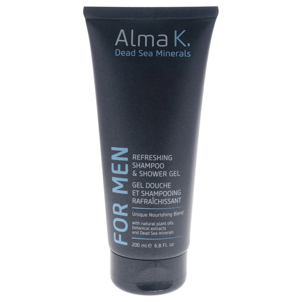 Alma K Refreshing Shampoo and Shower Gel by Alma K for Men - 6.8 oz Shampoo
