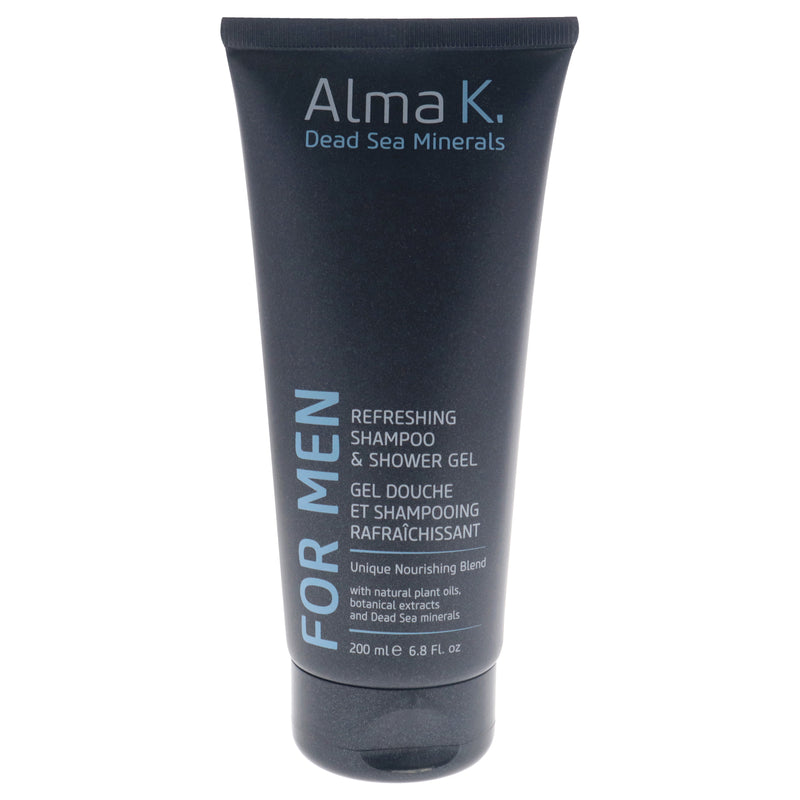 Alma K Refreshing Shampoo and Shower Gel by Alma K for Men - 6.8 oz Shampoo