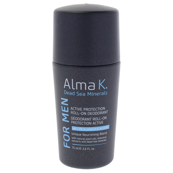 Alma K Active Protection Roll On Deodorant by Alma K for Men - 2.6 oz Deodorant Roll-On