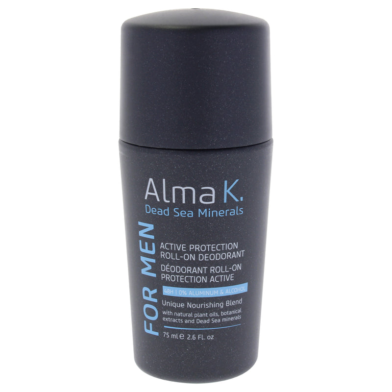 Alma K Active Protection Roll On Deodorant by Alma K for Men - 2.6 oz Deodorant Roll-On