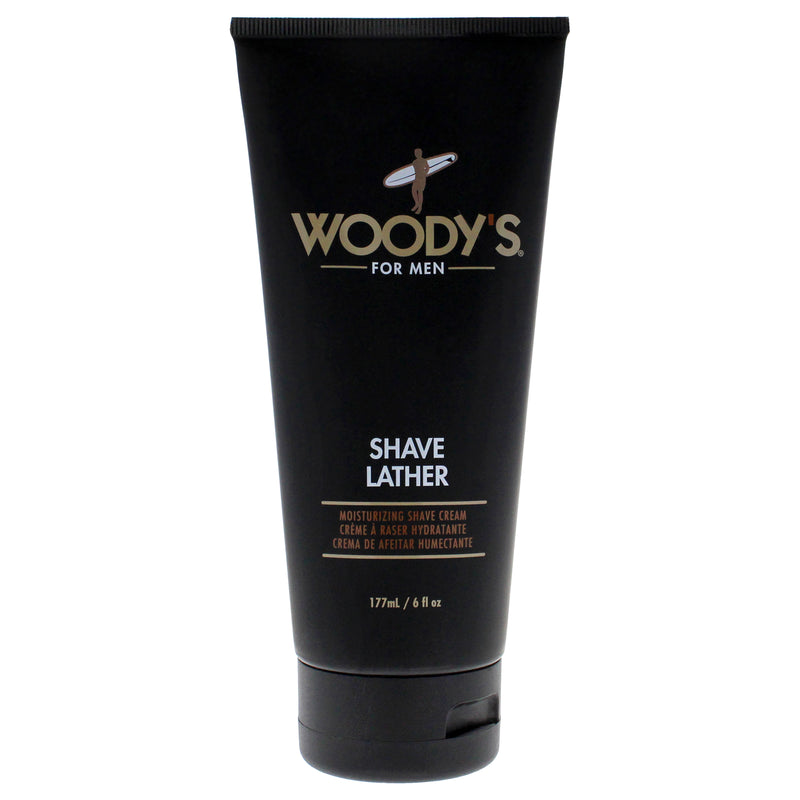 Woodys Shave Lather Cream by Woodys for Men - 6 oz Shave Cream
