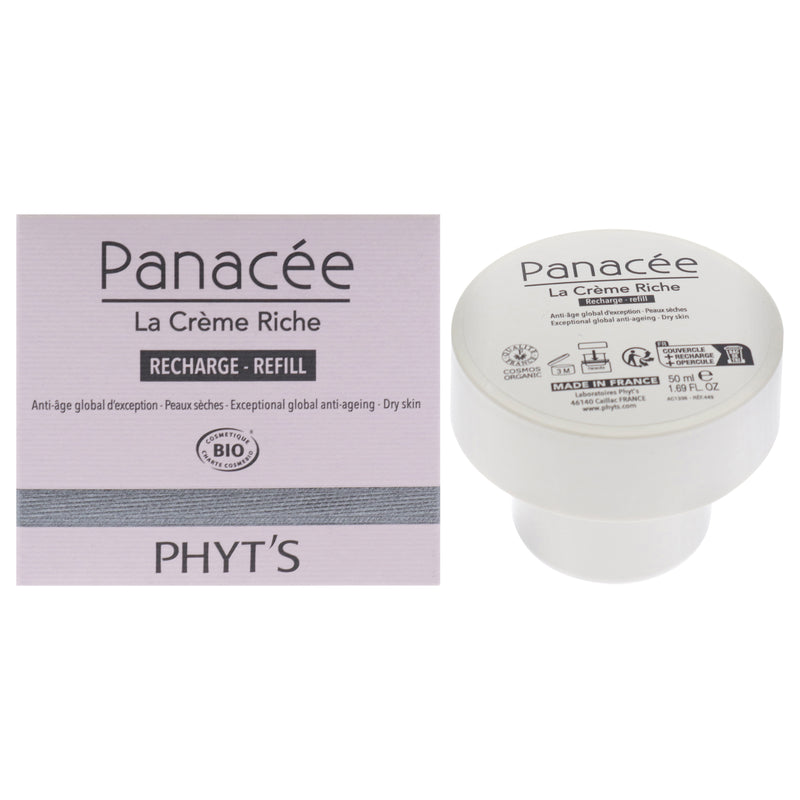 Phyts Panacea The Rich Cream Anti-Ageing - Dry Skin by Phyts for Women - 1.69 oz Cream (Refill)