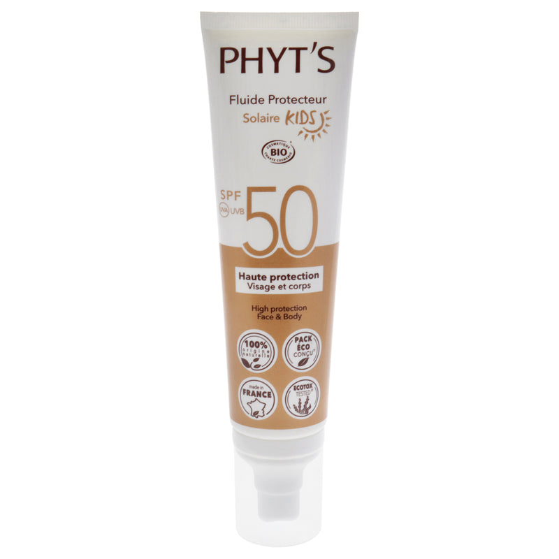 Phyts High Protection Face and Body Protective Fluid Kids SPF 50 by Phyts for Kids - 3.3 oz Sunscreen