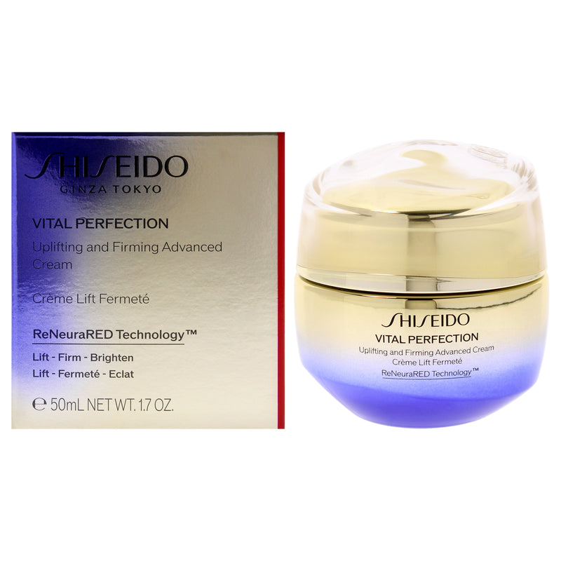 Shiseido Vital Perfection Uplifting and Firming Advanced Cream by Shiseido for Women - 1.7 oz Cream