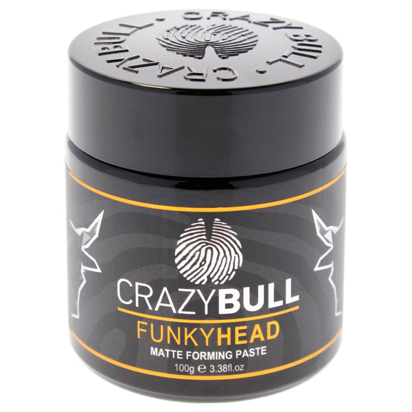 Crazy Bull Hair Funky Head Paste - Matte Forming by Crazy Bull Hair for Men - 3.38 oz Paste