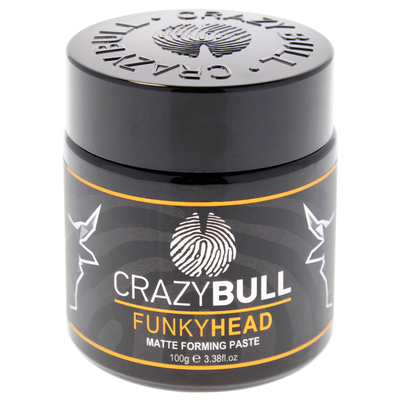Crazy Bull Hair Funky Head Paste - Matte Forming by Crazy Bull Hair for Men - 3.38 oz Paste