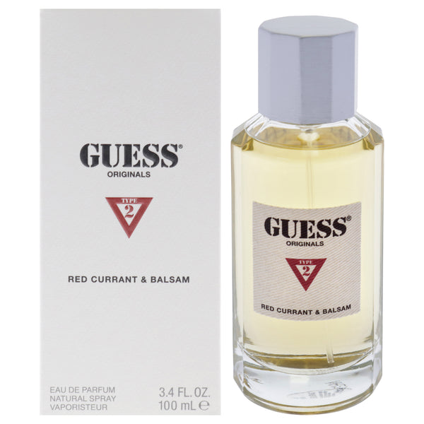 Guess Guess Originals Type 2 Red Currant and Balsam by Guess for Unisex - 3.4 oz EDP Spray