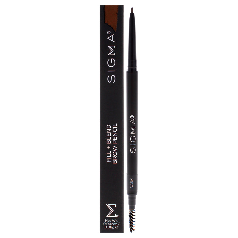 SIGMA Fill Plus Blend Brow Pencil - Dark by SIGMA for Women - 0.002 oz Eyebrow Pencil