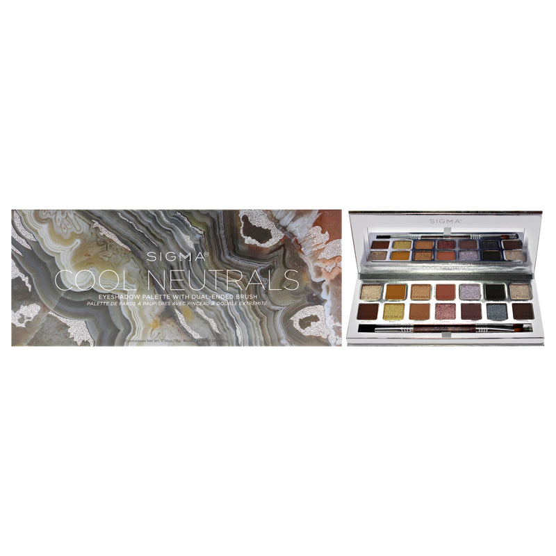 SIGMA Eyeshadow Palette - Cool Neutrals by SIGMA for Women - 0.56 oz Eye Shadow