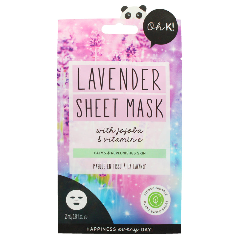 Oh K! Sheet Mask - Lavender by Oh K! for Unisex - 1 Pc Mask