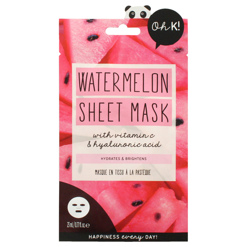 Oh K! Sheet Mask - Watermelon by Oh K! for Unisex - 1 Pc Mask