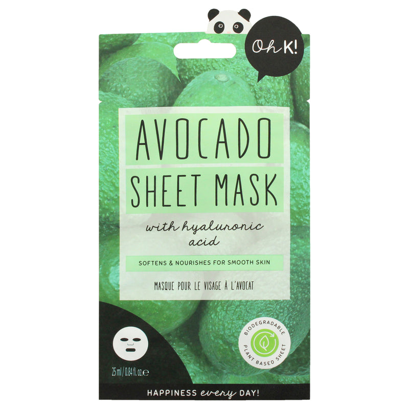 Oh K! Sheet Mask - Avocado by Oh K! for Unisex - 1 Pc Mask