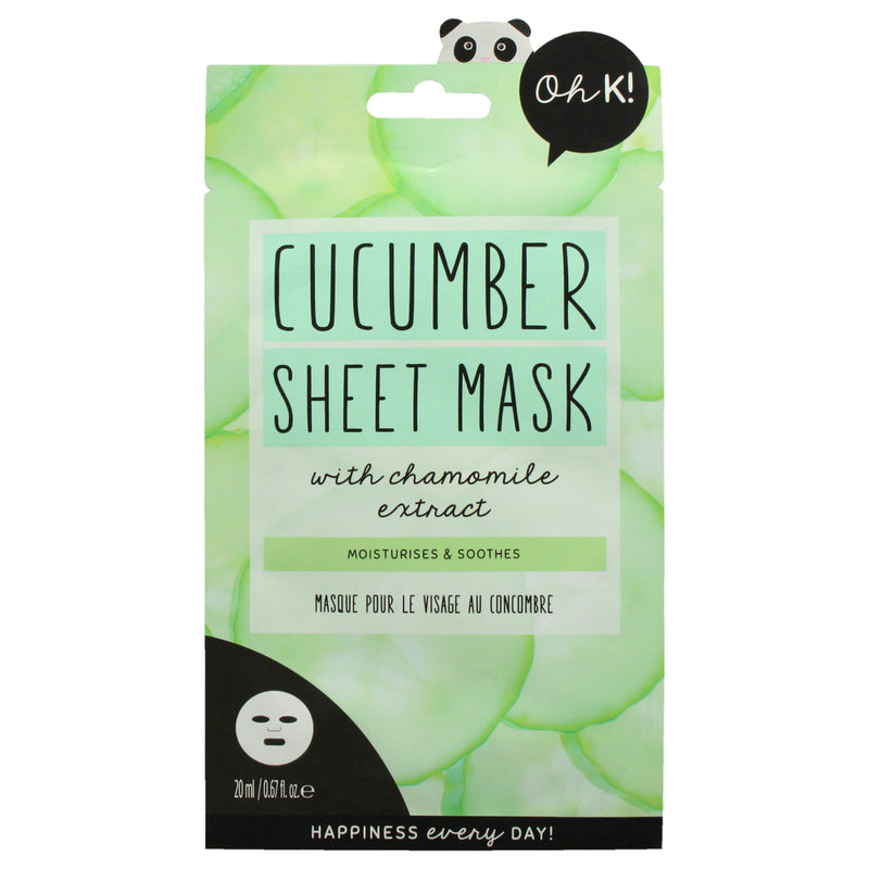 Oh K! Sheet Mask - Cucumber by Oh K! for Unisex - 1 Pc Mask