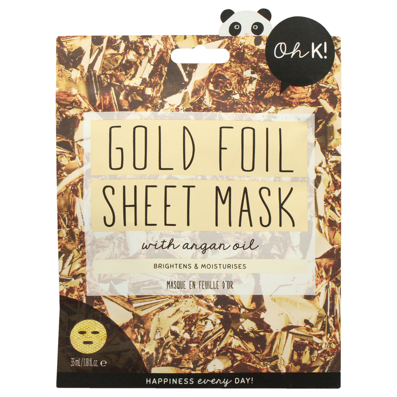 Oh K! Sheet Mask - Gold Foil by Oh K! for Unisex - 1 Pc Mask