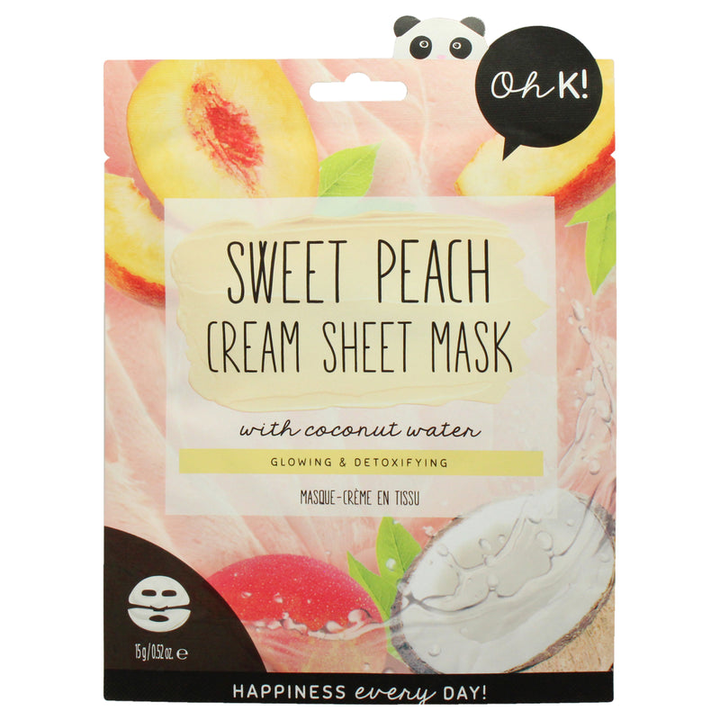 Oh K! Cream Sheet Mask - Sweet Peach by Oh K! for Unisex - 1 Pc Mask