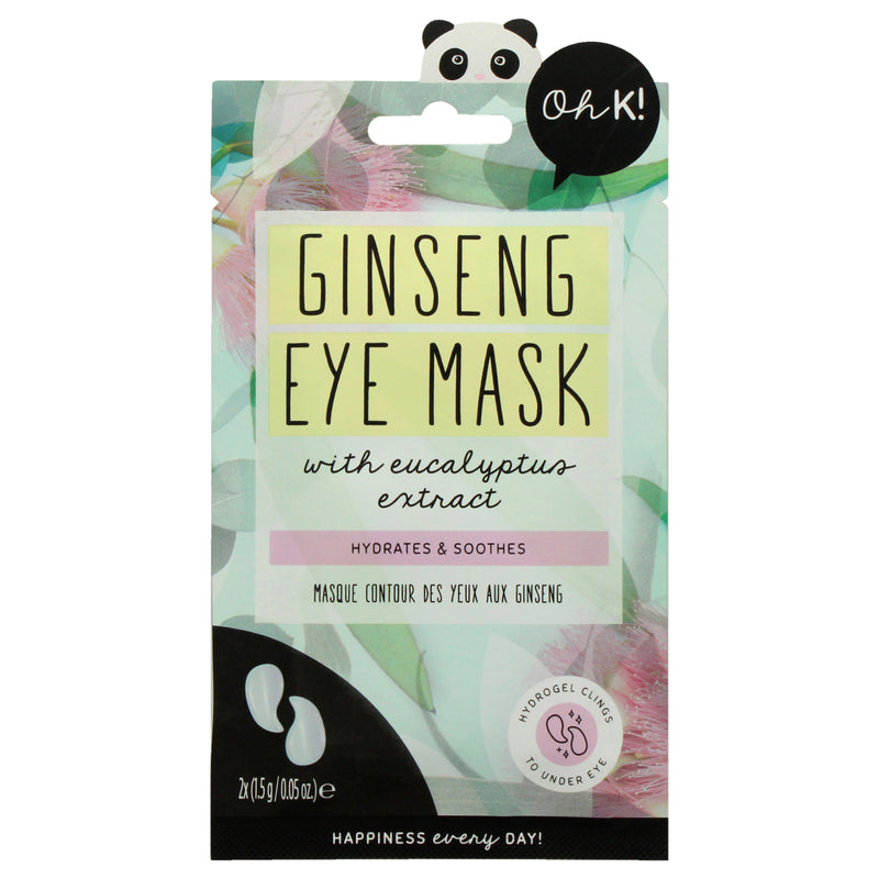 Oh K! Eye Mask - Ginseng and Eucalyptus by Oh K! for Unisex - 1 Pair Mask