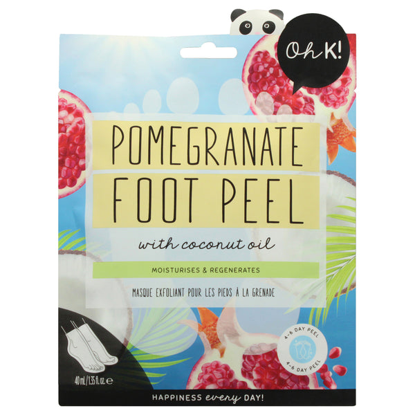 Oh K! Foot Peel Mask - Pomegranate by Oh K! for Unisex - 1 Pair Mask