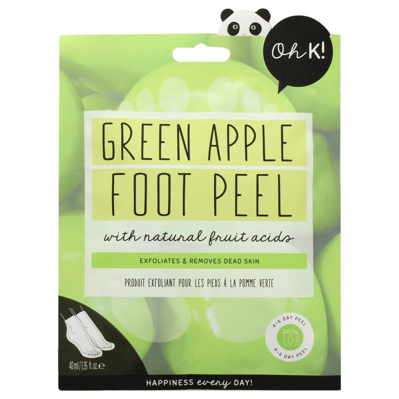 Oh K! Foot Peel Mask - Green Apple by Oh K! for Unisex - 1 Pair Mask