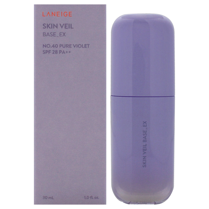 Laneige Skin Veil Base Ex No. 40 Pure Violet SPF 28 PA Plus by Laneige for Women - 1 oz Makeup