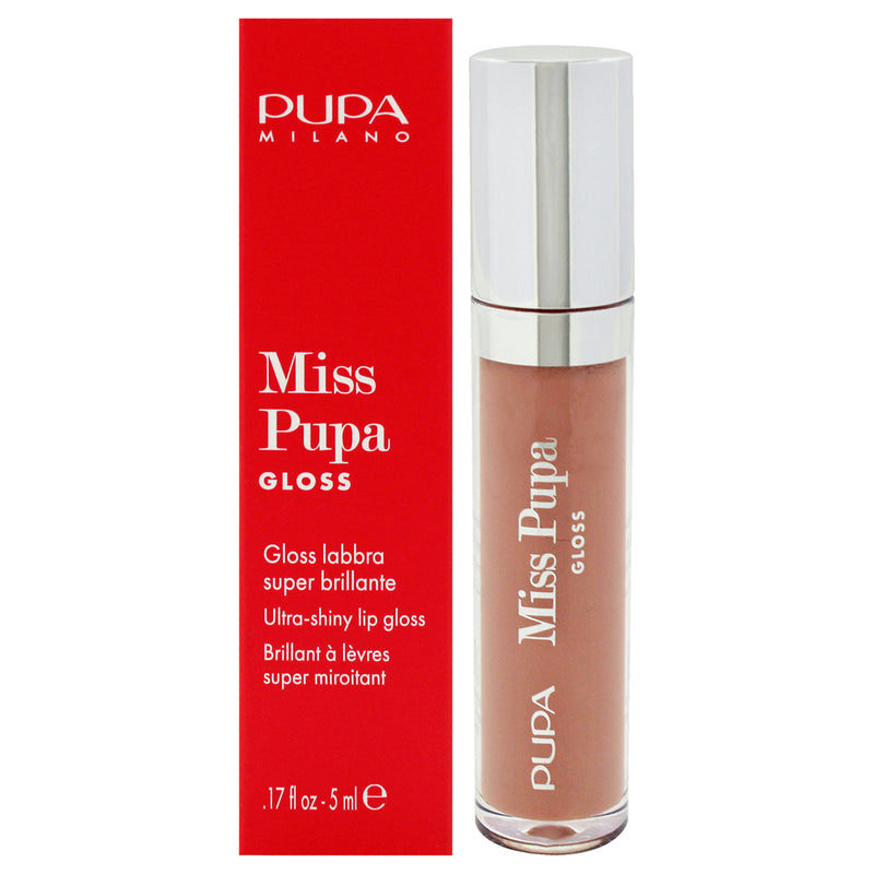 Pupa Milano Miss Pupa Gloss Ultra-Shine Lip Gloss - 403 Nude Obsession by Pupa Milano for Women - 0.17 oz Lip Gloss