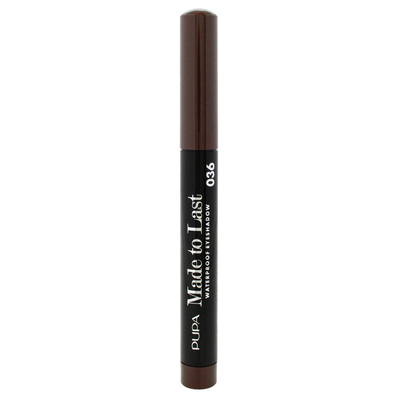 Pupa Milano Made To Last Waterproof  Eyeshadow - 036 Wood Brown by Pupa Milano for Women - 0.049 oz Eye Shadow