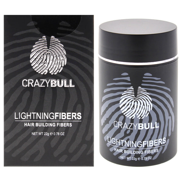 Crazy Bull Hair Lightning Hair Building Fibers - 2 Dark Brown by Crazy Bull Hair for Men - 0.78 oz Fiber