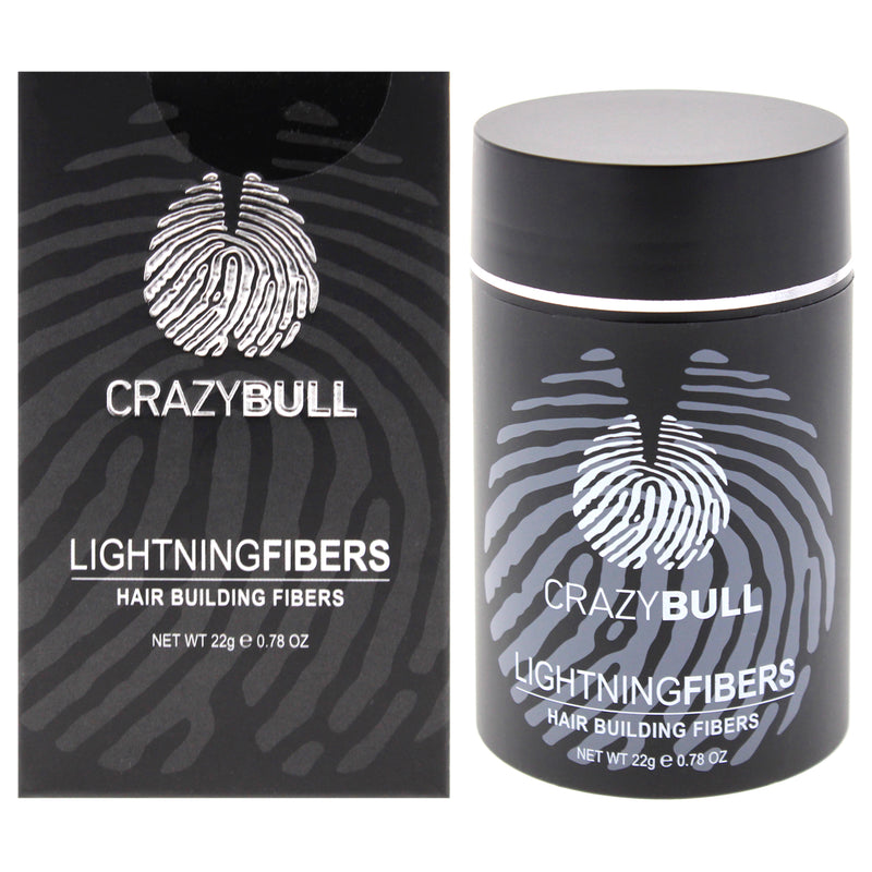Crazy Bull Hair Lightning Hair Building Fibers - 2 Dark Brown by Crazy Bull Hair for Men - 0.78 oz Fiber