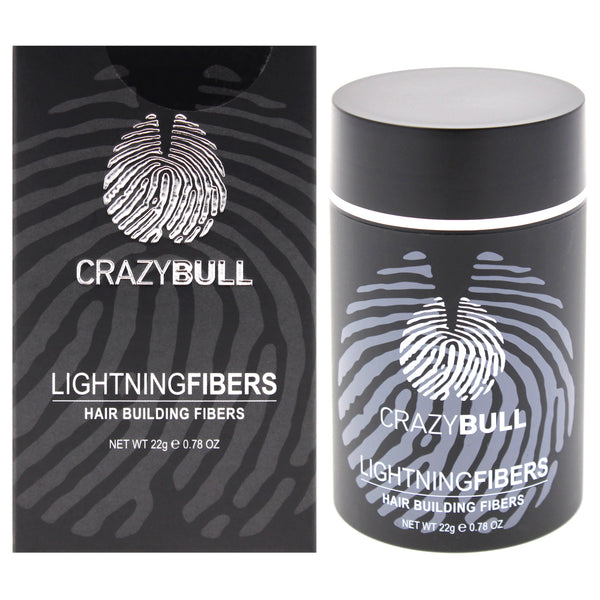 Crazy Bull Hair Lightning Hair Building Fibers - 4 Medium Brown by Crazy Bull Hair for Men - 0.78 oz Fiber
