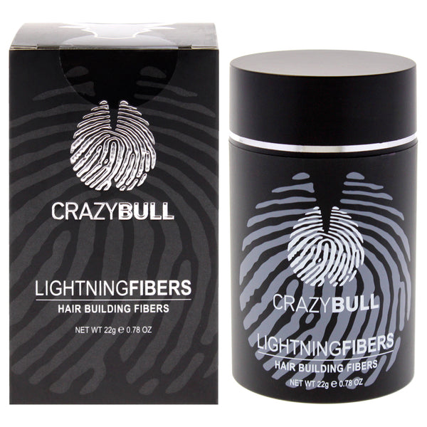 Crazy Bull Hair Lightning Hair Building Fibers - 5 Light Brown by Crazy Bull Hair for Men - 0.78 oz Fiber
