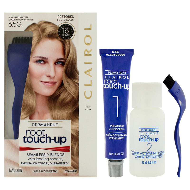 Clairol Nice n Easy Root Touch-Up Permanent Color - 6.5G Lightest Golden Brown by Clairol for Women - 1 Application Hair Color