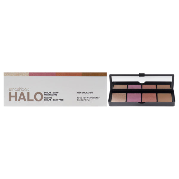 Smashbox Halo Sculpt Plus Glow Face Palette - Pink Saturation by SmashBox for Women - 0.55 oz Makeup