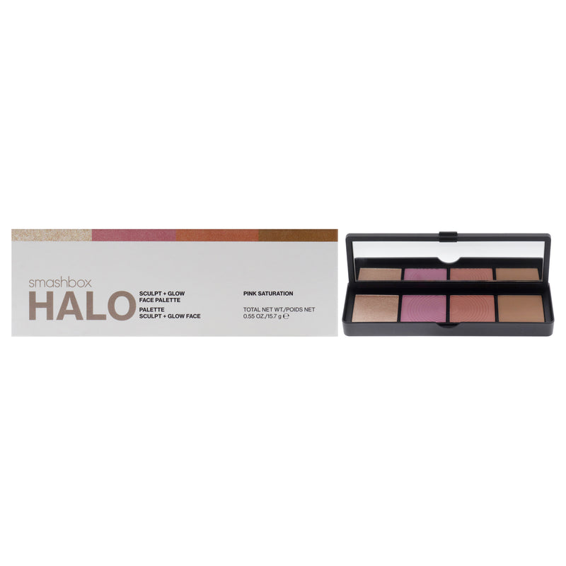 Smashbox Halo Sculpt Plus Glow Face Palette - Pink Saturation by SmashBox for Women - 0.55 oz Makeup