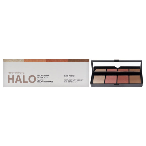 Smashbox Halo Sculpt Plus Glow Face Palette - Black to Cali by SmashBox for Women - 0.55 oz Makeup