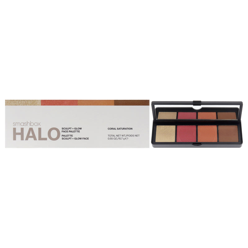 Smashbox Halo Sculpt Plus Glow Face Palette - Coral Saturation by SmashBox for Women - 0.55 oz Makeup