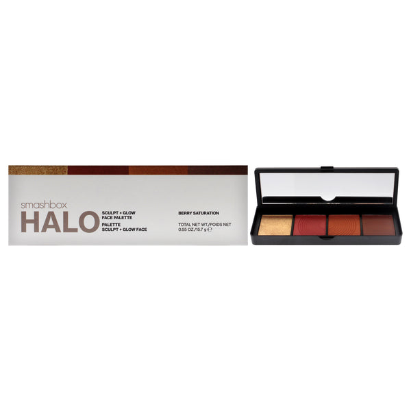Smashbox Halo Sculpt Plus Glow Face Palette - Berry Saturation by SmashBox for Women - 0.55 oz Makeup