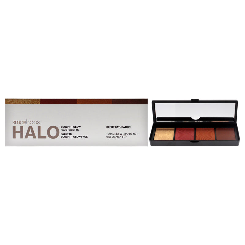 Smashbox Halo Sculpt Plus Glow Face Palette - Berry Saturation by SmashBox for Women - 0.55 oz Makeup