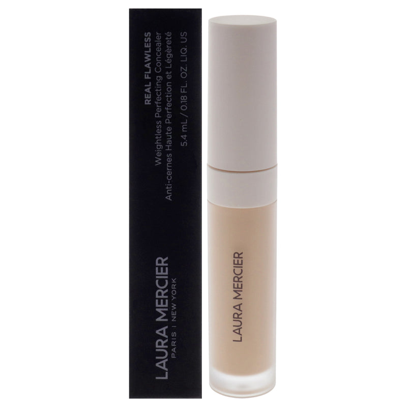 Laura Mercier Real Flawless Weightless Perfecting Concealer - 2W1 Light with Warm Undertones by Laura Mercier for Women - 0.18 oz Concealer