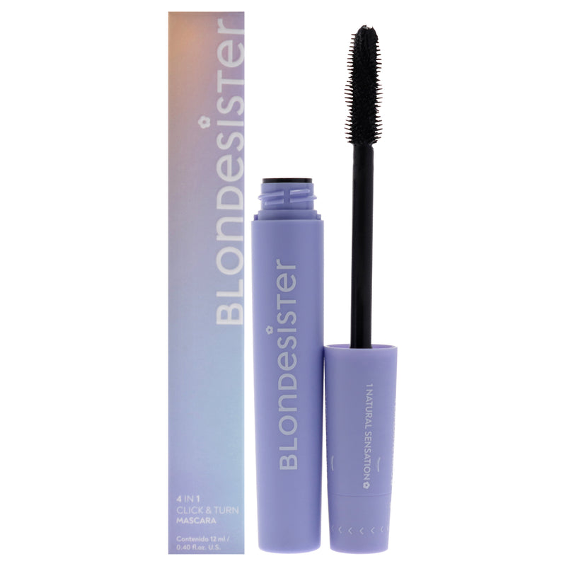 Blondesister 4 in 1 Click and Turn Mascara - 01 Ultra Black by Blondesister for Women - 0.40 oz Mascara