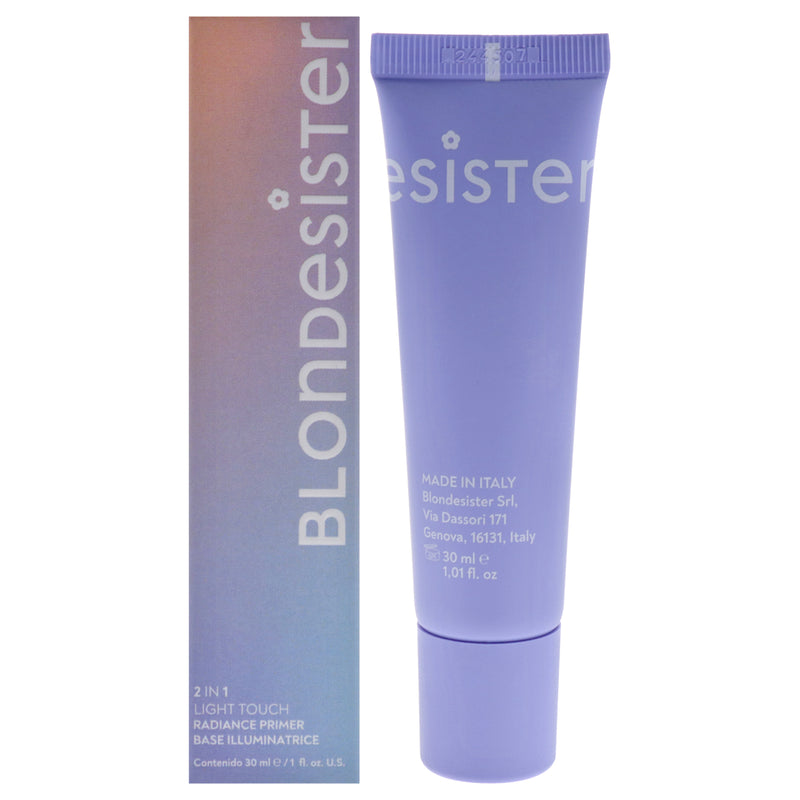 Blondesister 2 in 1 Ligth Touch Radiance Primer - 01 Cosmic White by Blondesister for Women - 1 oz Primer