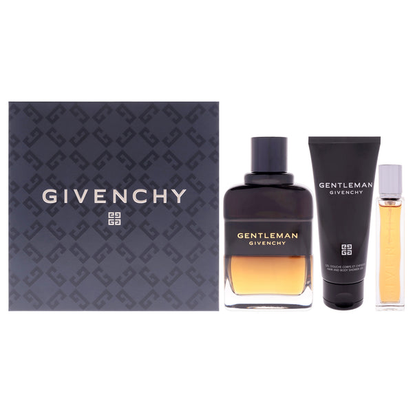 Givenchy Givenchy Gentleman Reserve Privee by Givenchy for Men - 3 Pc Gift Set 3.3oz EDP Spray, 2.5oz Shower Gel, 0.42oz EDP Spray