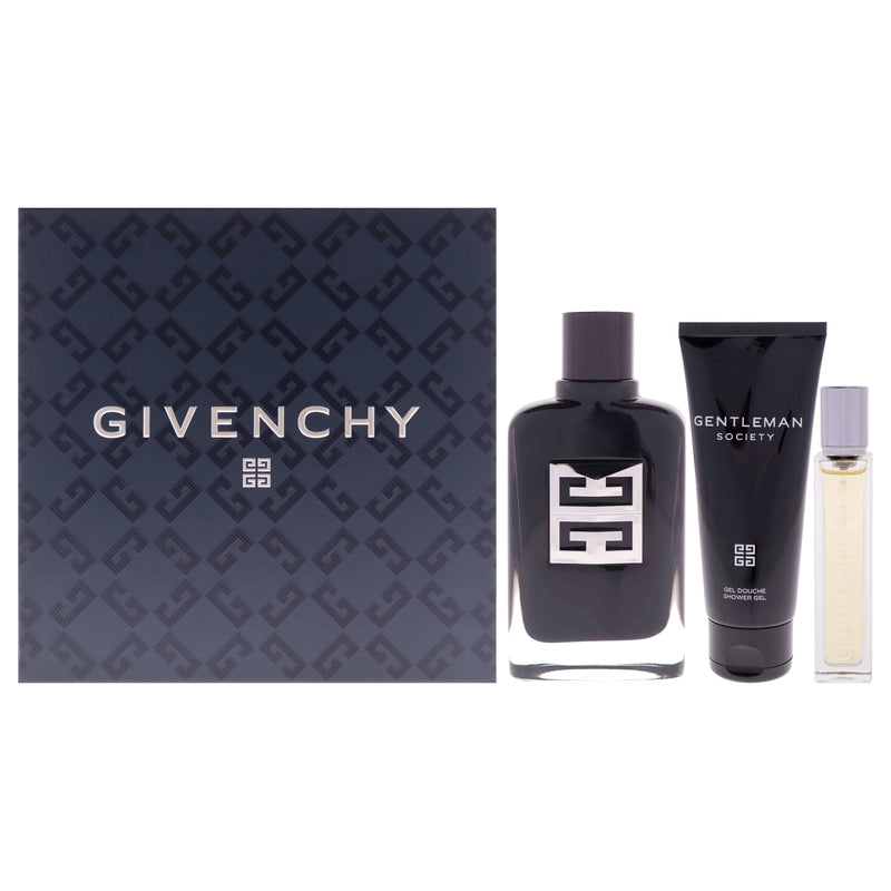 Givenchy Gentleman Society by Givenchy for Men - 3 Pc Gift Set 3.3oz EDP Spray, 0.42oz EDP Spray, 2.5oz Shower Gel