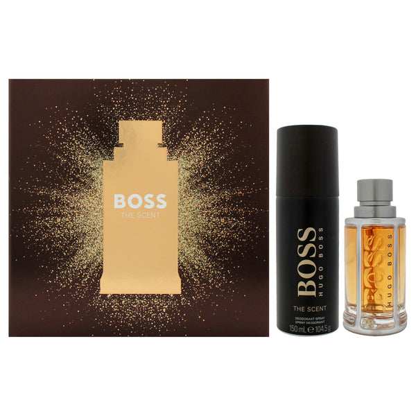 Hugo Boss Boss The Scent by Hugo Boss for Men - 2 Pc Gift Set 1.6oz EDT Spray, 5oz Deodorant Spray