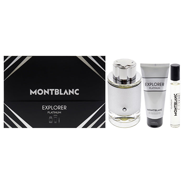 Mont Blanc Explorer Platinum Man Set Eau De Parfum & Eau De Parfum 7.5ml & All-over Shower gel  100ml