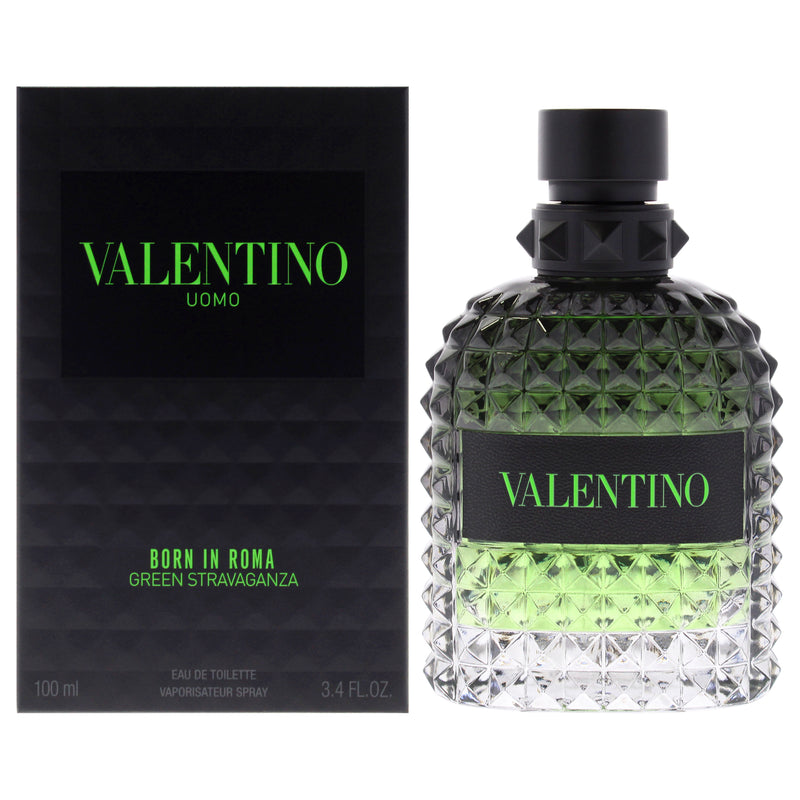 Valentino Valentino Uomo Born In Roma Green Stravaganza by Valentino for Men - 3.4 oz EDT Spray
