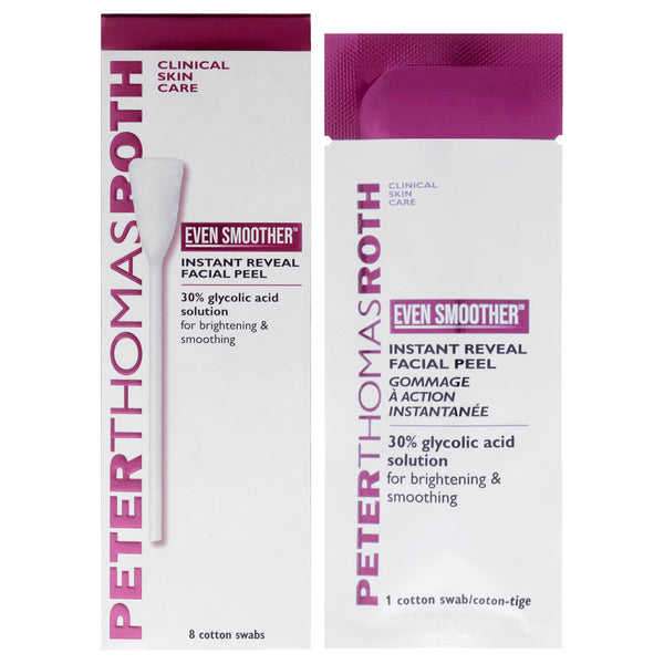 Peter Thomas Roth Even Smoother Instant Reveal Facial Peel by Peter Thomas Roth for Women - 8 Pc Cotton