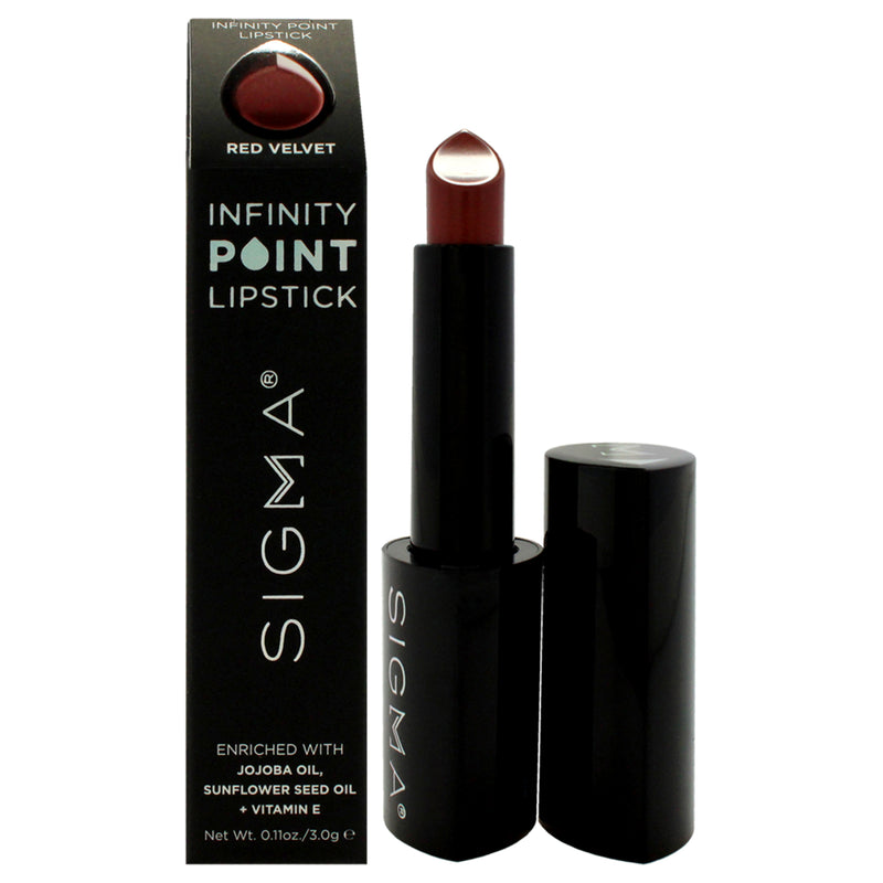 SIGMA Infinity Point Lipstick - Red Velvet by SIGMA for Women - 0.11 oz Lipstick