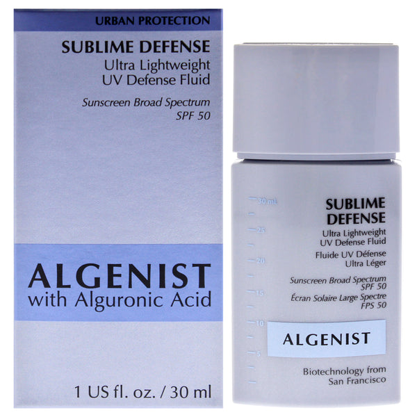 Algenist Sublime Defense Ultra Lightweight UV Defense Fluid SPF 50 by Algenist for Women - 1 oz Sunscreen