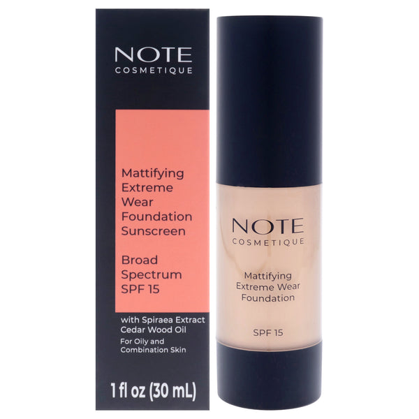 Note Cosmetique Mattifying Extreme Wear Foundation SPF 15 - 04 Sand by Note Cosmetique for Women - 1 oz Foundation