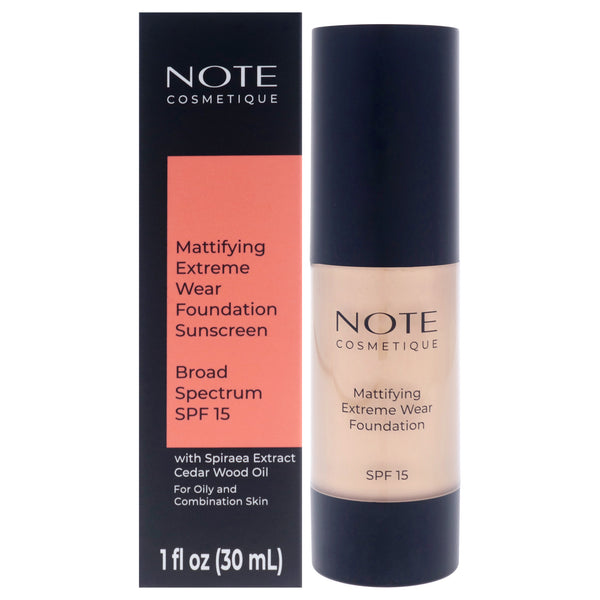 Note Cosmetique Mattifying Extreme Wear Foundation SPF 15 - 07 Apricot by Note Cosmetique for Women - 1 oz Foundation